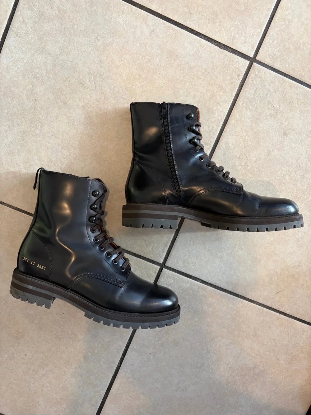 common projects combat boots size 41
